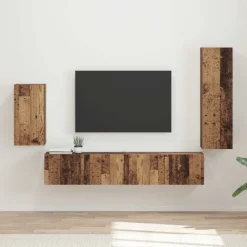 Meubles Tv-vidaXL Ensemble meuble TV 4 pcs Bois d'ingénierie Bois ancien