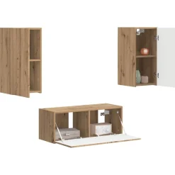 vidaXL Ensemble meuble TV 2 pcs Chêne artisanal Bois d'ingénierie