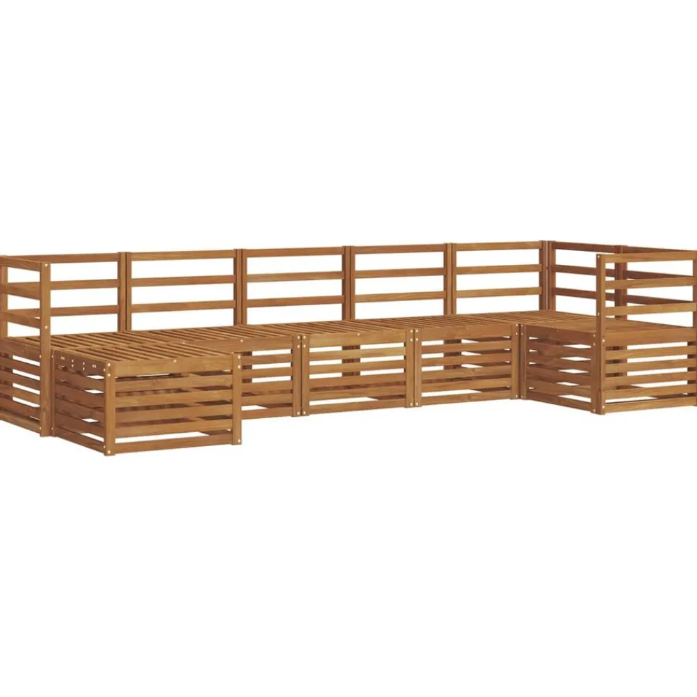 vidaXL Ensembles de canapés 7 pcs Bois d'Acacia Massif