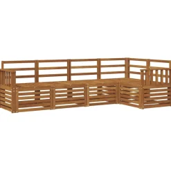 vidaXL Ensembles de canapés 5 pcs Bois d'Acacia Massif