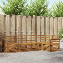 Ensembles De Meubles-vidaXL Ensembles de canapés 5 pcs Bois d'Acacia Massif Naturel