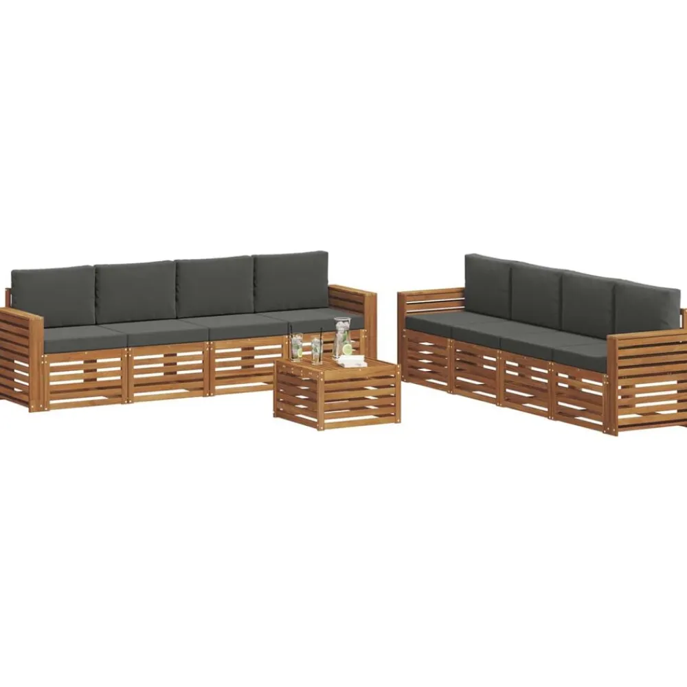 vidaXL Ensembles de canapés avec coussin 9 pcs
