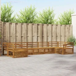 vidaXL Ensembles de canapés 7 pcs Bois d'Acacia Massif