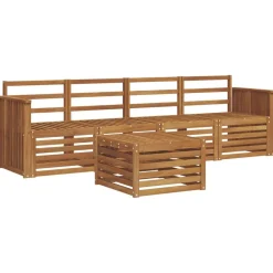 Ensembles De Meubles-vidaXL Ensembles de canapés 5 pcs Bois d'Acacia Massif Naturel