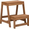 vidaXL Escabeau pliable Bois de sapin massif