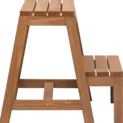 vidaXL Escabeau pliable Bois de sapin massif