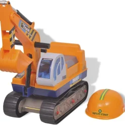 vidaXL Excavateur à enfourcher Plastique Jaune