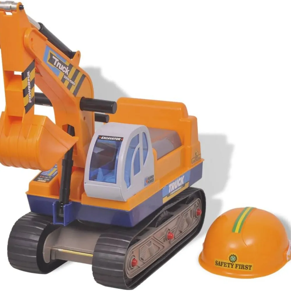 vidaXL Excavateur à enfourcher Plastique Jaune