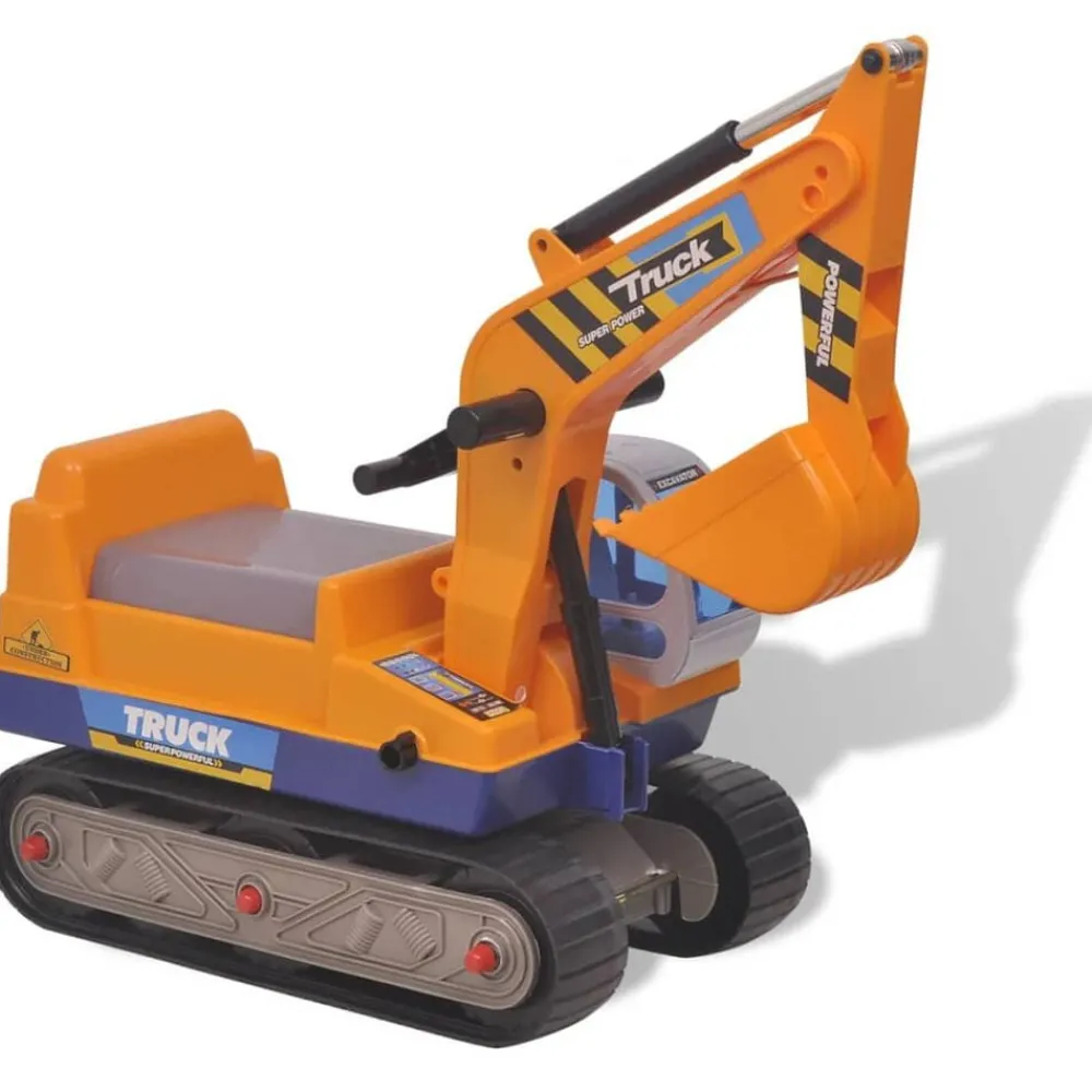 vidaXL Excavateur à enfourcher Plastique Jaune