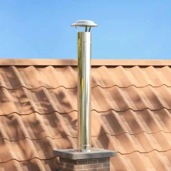 vidaXL Extension de Conduit Argenté 25 x 25 x 132 cm Acier inoxydable