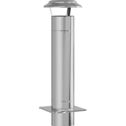Accessoires Pour Cheminées & Poêles À Bois-vidaXL Extension de Conduit Argenté 25 x 25 x 82 cm Acier inoxydable