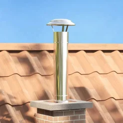 Accessoires Pour Cheminées & Poêles À Bois-vidaXL Extension de Conduit Argenté 25 x 25 x 82 cm Acier inoxydable
