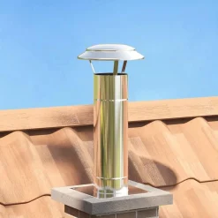 Accessoires Pour Cheminées & Poêles À Bois-vidaXL Extension de Conduit Argenté 25 x 25 x 65 cm Acier inoxydable