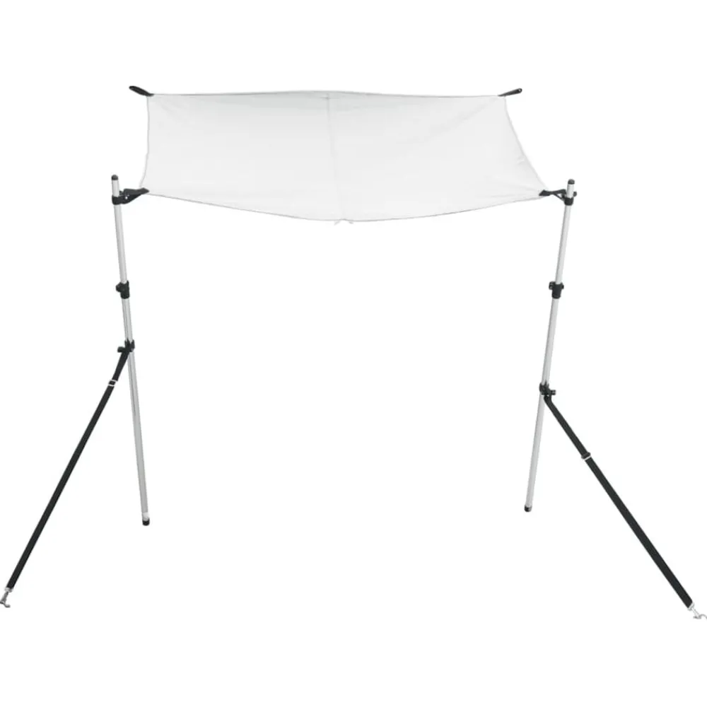 Pièces Détachées Pour Véhicules-vidaXL Extension d'ombrage T-Top 170x170x(115-183) cm Blanc