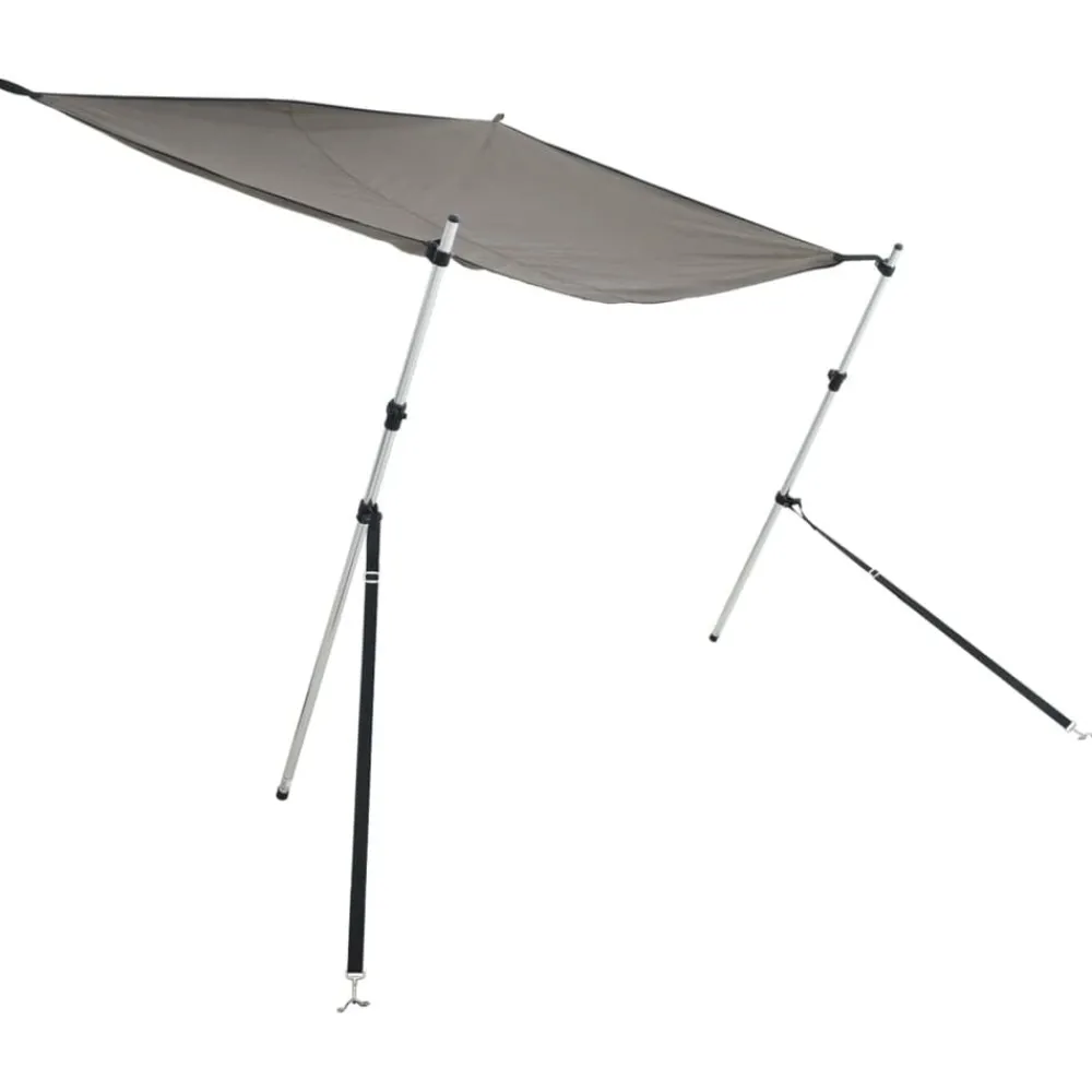 vidaXL Extension d'ombrage anthracite 170x170x(115-183) cm