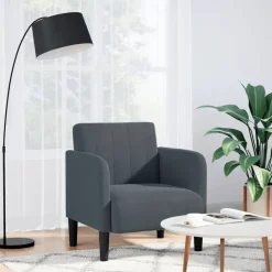 vidaXL Fauteuil avec accoudoirs 54 cm velours