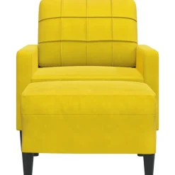 vidaXL Fauteuil avec repose-pied 60 cm velours