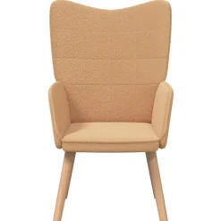 Fauteuils Et Chaises-vidaXL fauteuil 62 x 67 x 95,5 cm Tissu Sherpa Beige