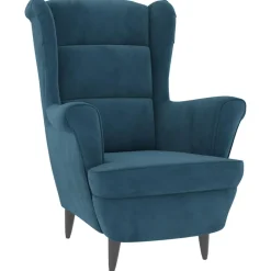 Fauteuils Et Chaises-vidaXL Fauteuil velours Bleu