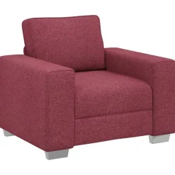vidaXL Fauteuil Bordeaux 100 cm tissu