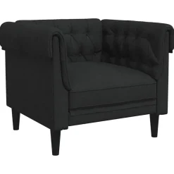 vidaXL Fauteuil Chesterfield tissu