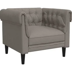 vidaXL Fauteuil Chesterfield tissu