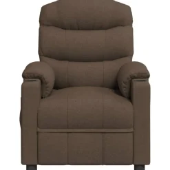 Fauteuils Et Chaises-vidaXL Fauteuil de massage Tissu Marron