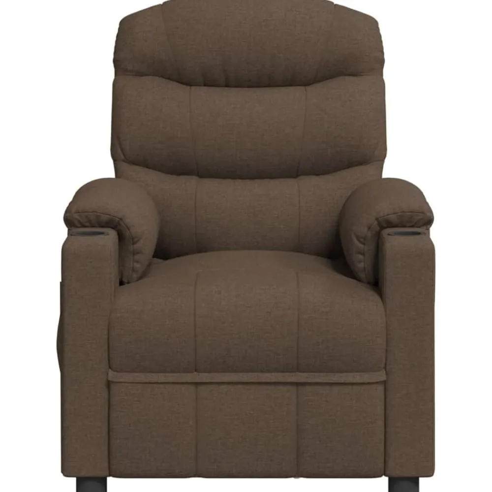Fauteuils Et Chaises-vidaXL Fauteuil de massage Tissu Marron