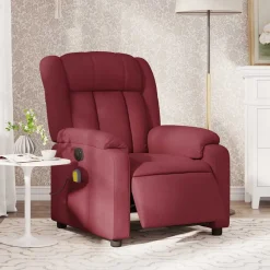 vidaXL Fauteuil de massage inclinable électrique Tissu