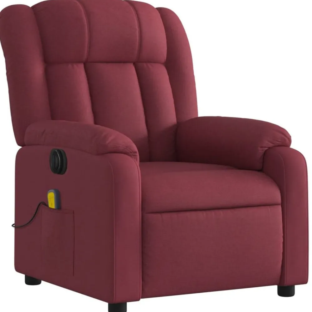 vidaXL Fauteuil de massage inclinable électrique Tissu