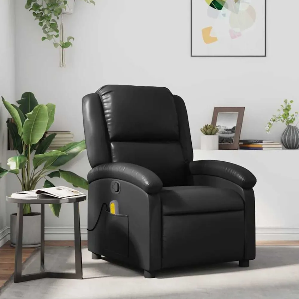 vidaXL Fauteuil de massage inclinable Similicuir