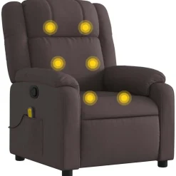 vidaXL Fauteuil de massage inclinable Tissu