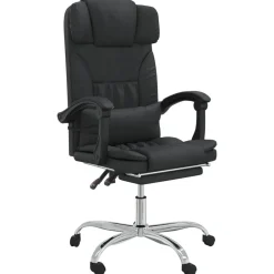 vidaXL Fauteuil de massage inclinable de bureau Similicuir
