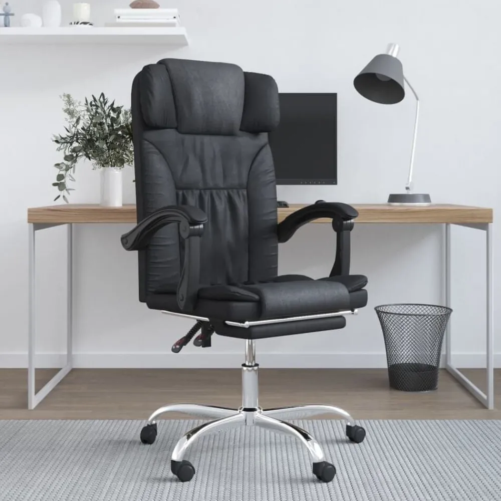 vidaXL Fauteuil de massage inclinable de bureau Similicuir