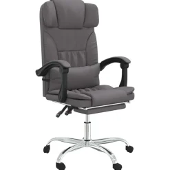 vidaXL Fauteuil de massage inclinable de bureau Similicuir