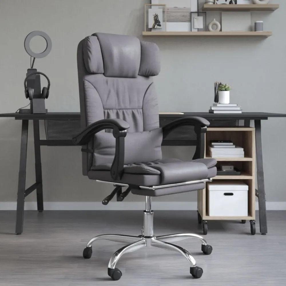 vidaXL Fauteuil de massage inclinable de bureau Similicuir