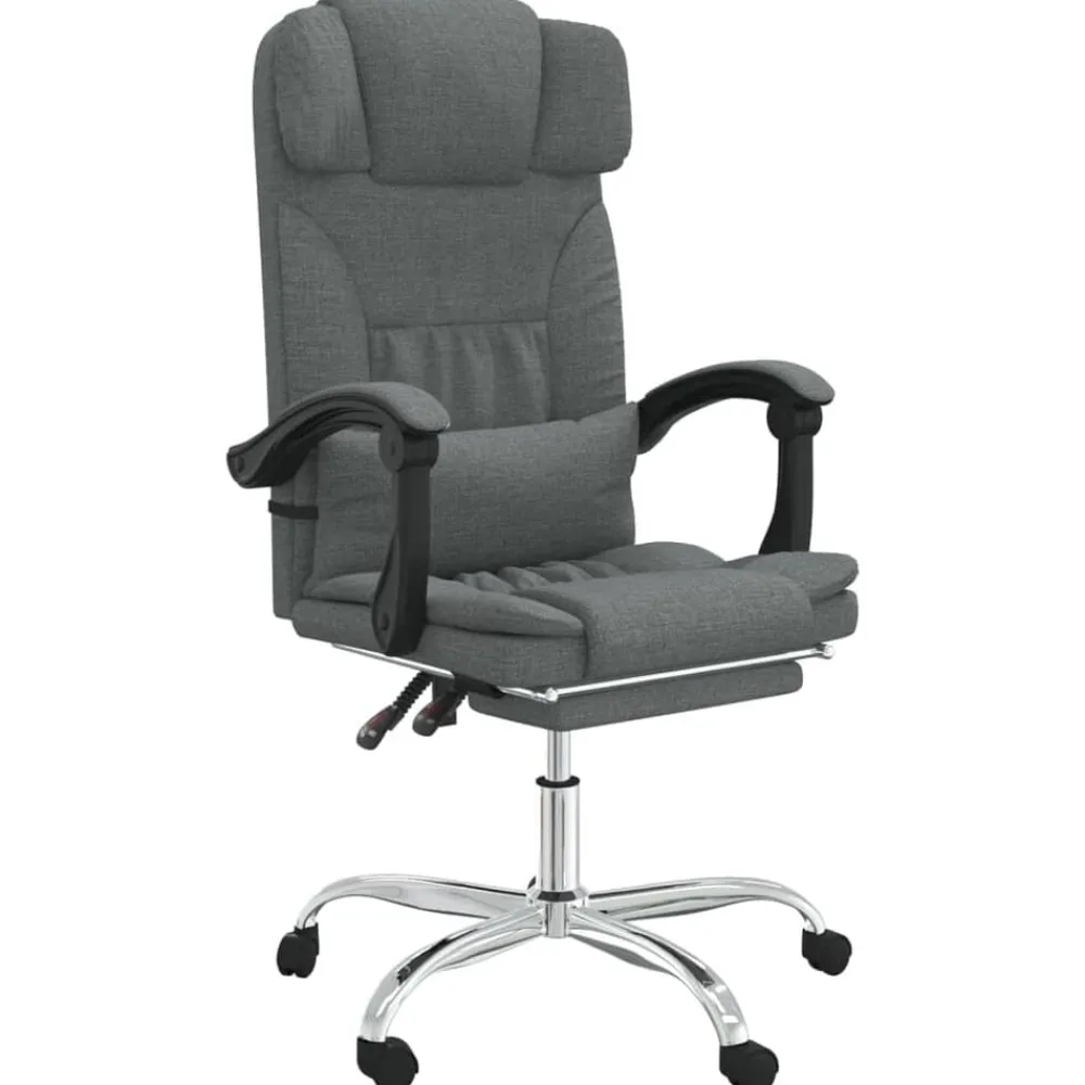 vidaXL Fauteuil de massage inclinable de bureau Tissu