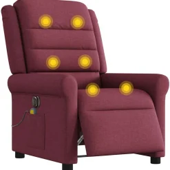 vidaXL Fauteuil de massage inclinable électrique Tissu