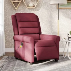 vidaXL Fauteuil de massage inclinable électrique Tissu