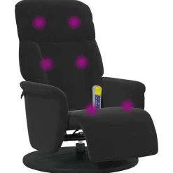 Fauteuils Et Chaises-vidaXL Fauteuil de massage inclinable 91 x 71 x 105 cm Velours Noir