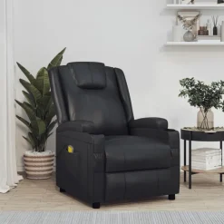 vidaXL Fauteuil de massage Similicuir