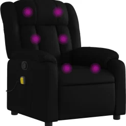 Fauteuils Et Chaises-vidaXL Fauteuil de massage inclinable similicuir Noir