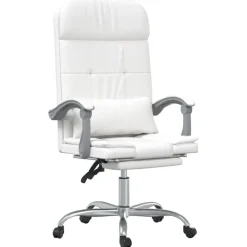 vidaXL Fauteuil de massage inclinable de bureau Similicuir
