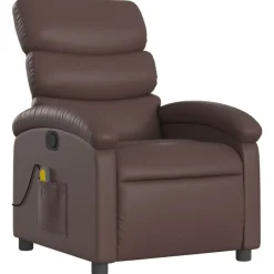 vidaXL Fauteuil de massage inclinable Similicuir