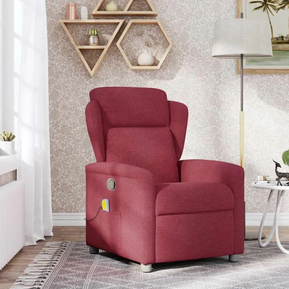 vidaXL Fauteuil de massage inclinable Tissu