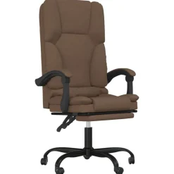 vidaXL Fauteuil de massage inclinable de bureau Tissu