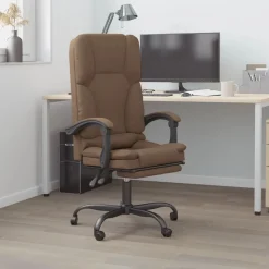 vidaXL Fauteuil de massage inclinable de bureau Tissu