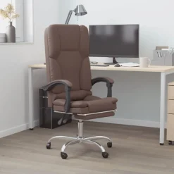 vidaXL Fauteuil de massage inclinable de bureau Similicuir