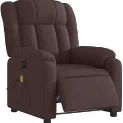 vidaXL Fauteuil de massage inclinable électrique Tissu