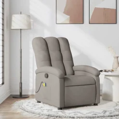 vidaXL Fauteuil de massage inclinable Tissu